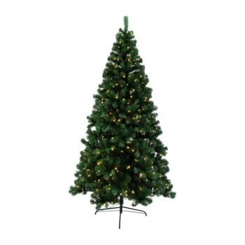 KONDELA Christmas Typ 5 LED450 vianočný stromček s osvetlením 220 cm zelená – Obrázok 11