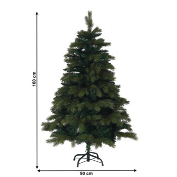 Vianočný stromček Christmas Typ 9 s výškou 160 cm je ideálnym doplnkom pre váš interiér počas sviatočného obdobia. Tento moderný stromček v zelenom prevedení prinesie do vášho domova autentickú atmosféru Vianoc, pričom jeho husté ihličie a integrované LED svetielka vytvárajú…