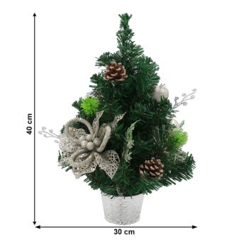 Vianočný stromček v kvetináči Chrisy s výškou 40 cm je ideálnym riešením pre tých, ktorí hľadajú kompaktnú a elegantnú sviatočnú dekoráciu do interiéru. Tento moderný stromček od značky KONDELA sa vyznačuje svojím realistickým vzhľadom, ktorý je dosiahnutý kombináciou kvalitných materiálov ako…