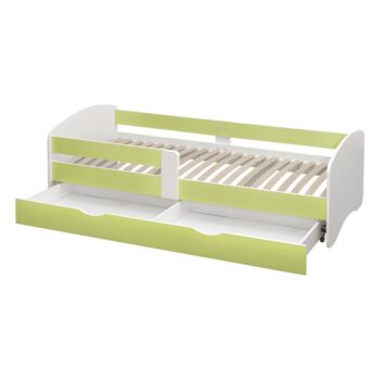 O praktické a pohodlné riešenie v detskej či študentskej izbe sa postará jednolôžková posteľ COCOLINO 90 v kombinácii bielej so zelenou farbou. Vďaka zaobleným hranám je bezpečná pre deti. Vyrobená je z aglomerovaného materiálu laminovanej drevotriesky s hrúbkou…