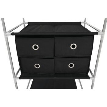 Šatníkový organizér Cody v elegantnej kombinácii striebornej a čiernej farby je ideálnym riešením pre tých, ktorí hľadajú praktický a moderný spôsob usporiadania svojho oblečenia. Tento organizér od značky KONDELA ponúka dostatok priestoru na uloženie vašich vecí vďaka trom sekciám a štyrom…