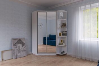 Rohový regál ku šatníkovej skrini CORZA.Farebné prevedenie: biela matná.Je vyrobený z kvalitnej LTD dosky. Tento materiál sa ľahko udržiava.Dodávame v demonte.Rozmery (v/š/h): 214 x 30 x 45 cm.