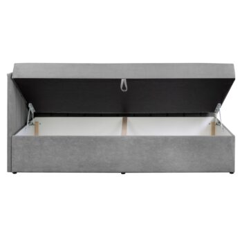 Čalúnená jednolôžková posteľ Cropi v elegantnej sivej farbe je ideálnym riešením pre moderné interiéry. Táto posteľ, značky KONDELA, ponúka nielen štýlový vzhľad, ale aj praktické využitie vďaka úložnému priestoru. Je navrhnutá pre jednu osobu a jej rozmery sú 91 cm na šírku a 200 cm na hĺbku,…