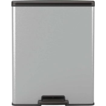 CURVER Deco Bin Odpadkový Kôš na triedený odpad Strieborná/čierna 26l 26l, 26 + 26 l