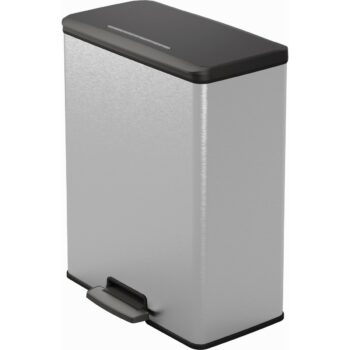 CURVER Deco Bin Odpadkový Kôš na triedený odpad Strieborná/čierna 26l 26l, 26 + 26 l