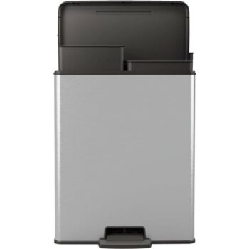 CURVER Deco Bin Odpadkový Kôš na triedený odpad Strieborná/čierna 26l 26l, 26 + 26 l