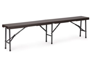 Cateringový stôl 180cm + 2 lavice - ratan