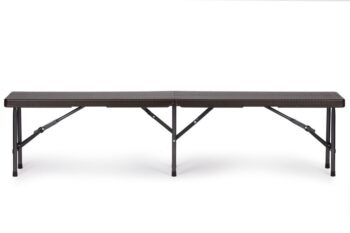Cateringový stôl 180cm + 2 lavice - ratan