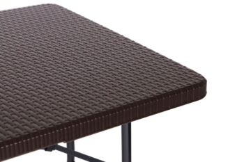 Cateringový stôl 180cm + 2 lavice - ratan