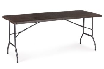 Cateringový stôl rozkladací 180 cm - tmavohnedý