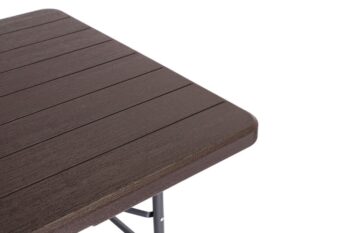 Cateringový stôl rozkladací 180 cm - tmavohnedý