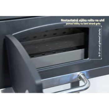 Cattara 13040 Gril na drevené uhlie Royal, 102 x 60 x 106 cm