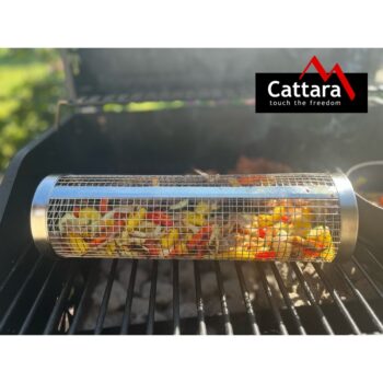 Cattara 13058 Grilovací valec, 9 x 30 cm, nehrdz. oceľ