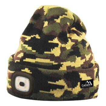 Cattara Čiapka s LED svietidlom Army, zelená