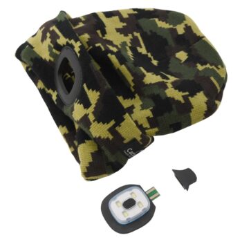 Cattara Čiapka s LED svietidlom Army, zelená
