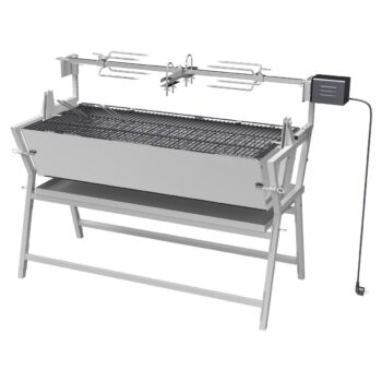 Cattara Gril na drevené uhlie s elektrickým ražňom Piglet, 138 x 96 x 62 cm