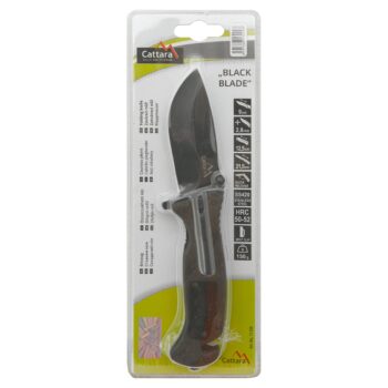 Cattara Zatvárací nôž BLACK BLADE s poistkou, 21,5 cm