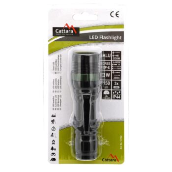 Cattaro Vreckové LED svietidlo Zoom 150 lm, 3,5 x 13,4 cm, 13162