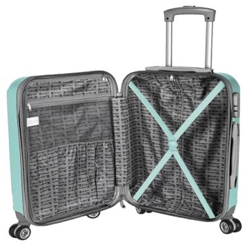 Cestovný kufor v mentolovej farbe 36l