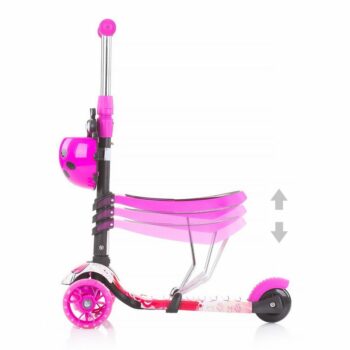 Chipolino Kolobežka s vodiacou tyčou Kiddy Evo 3v1, Lollipop