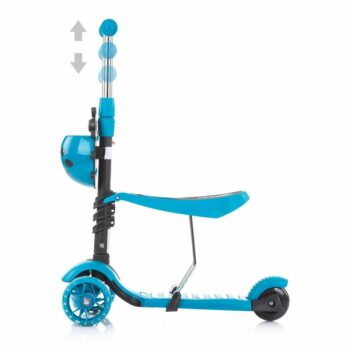Chipolino Kolobežka s vodiacou tyčou Kiddy Evo 3v1, Ocean