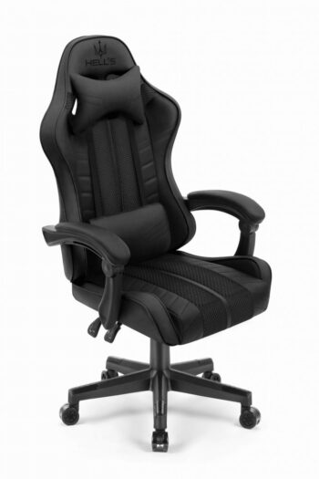 Čierne herné kreslo 1004 BLACK