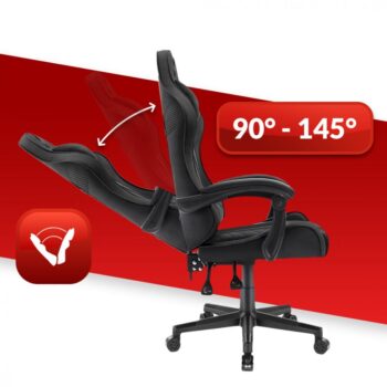 Čierne herné kreslo 1004 BLACK