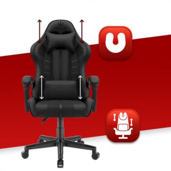 Čierne herné kreslo 1004 BLACK