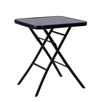 Čierny skladací záhradný stôl 60 cm