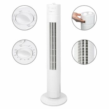 Clatronic TVL 3770 stĺpový ventilátor, biela