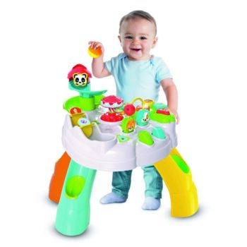 Clementoni Clemmy baby Veselý hrací stolek s kostkami a zvířátky