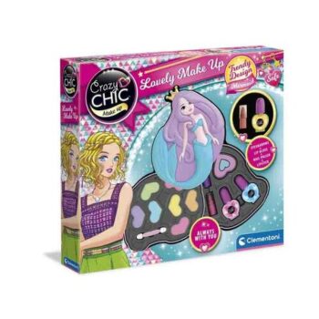 Clementoni Make-up sada Crazy Chic, morská panna, 34 x 30 x 6 cm