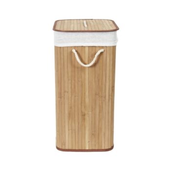 Compactor Kôš na špinavú bielizeň Bamboo hranatý, prírodná