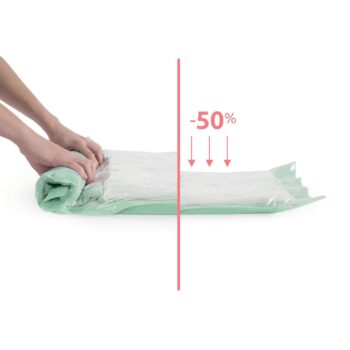 Compactor Sada cestovních vakuových pytlů Jet RollBags L 50 l, 55 x 70 cm, 4 ks