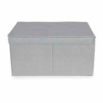 Compactor Skladací úložný kartónový box Wos, 40 x 50 x 25 cm, sivá, L