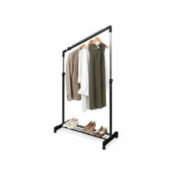 Compactor Stojan na šaty pod schody Stairs Black, 91,5 x 45 x 102-170 cm