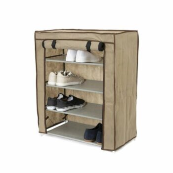 Compactor Textilný botník Compactor Oxford - 4 poschodia, 59 x 29 x 70 cm béžový