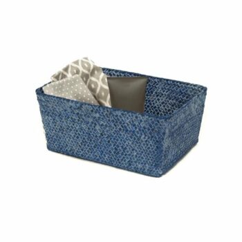 Compactor Úložný košík Compactor KITO - ručne pletený, 30 x 20 x 13 cm, modrý " Jeans"