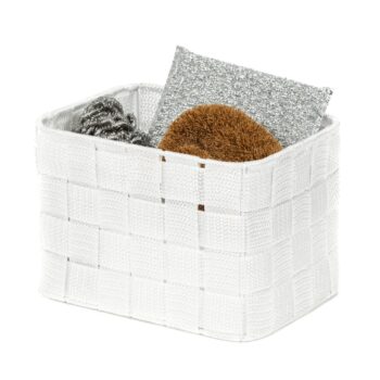 Compactor Úložný organizér do zásuvky Compactor TEX 19 x 14 x 13 cm, biela