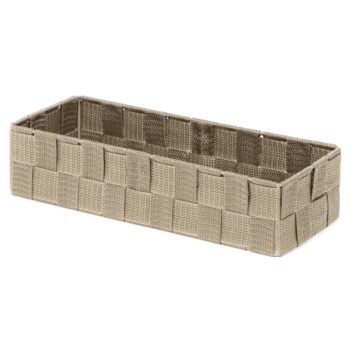 Compactor Úložný organizér do zásuvky Compactor TEX - košík L, 130 x 12 x 7 cm, Taupe (sivo-béžový), L
