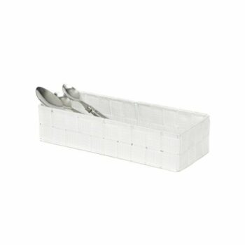 Compactor Úložný organizér do zásuvky Compactor TEX - košík L, 30 x 12 x 7 cm, biely, L