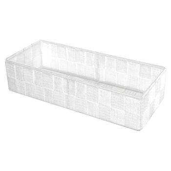 Compactor Úložný organizér do zásuvky Compactor TEX - košík L, 30 x 12 x 7 cm, biely, L