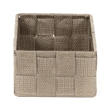 Compactor Úložný organizér do zásuvky Compactor TEX - košík M, 18 x 12 x 7 cm, Taupe (sivo-béžový), M