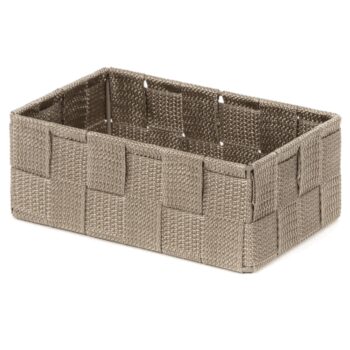 Compactor Úložný organizér do zásuvky Compactor TEX - košík M, 18 x 12 x 7 cm, Taupe (sivo-béžový), M
