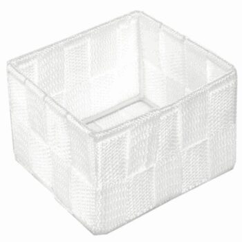 Compactor Úložný organizér do zásuvky Compactor TEX - košík S, 12 x 12 x 7 cm, biely, S