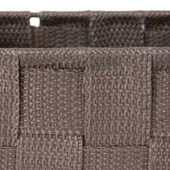 Compactor Úložný organizér do zásuvky Compactor TEX - košík S, 12 x 12 x 7 cm, čokololádový, S