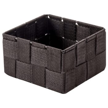 Compactor Úložný organizér do zásuvky Compactor TEX - košík S, 12 x 12 x 7 cm, čokololádový, S