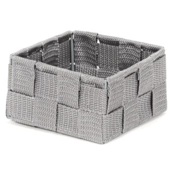 Compactor Úložný organizér do zásuvky Compactor TEX - košík S, 12 x 12 x 7 cm, sivý, S