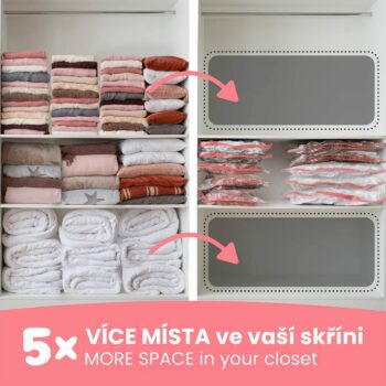 Compactor Vákuové úložné vrece Bag Aspispace XL 80 x 130 cm, XL