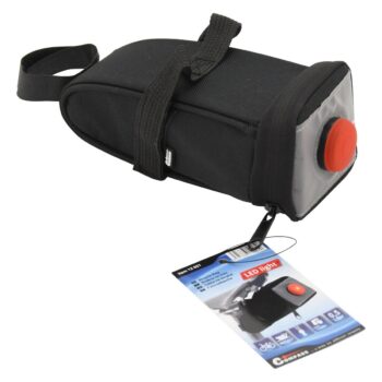 Compass Bike Cyklotaška pod sedlo se zadním LED světlem 12021
